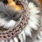 Recycled Fur Earmuffs, Ginger Wild Cat
