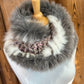 Recycled Fur Earmuffs, Ginger Wild Cat