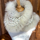 Foulard avec fourrure recyclée Renard