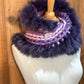 Foulard avec fourrure recyclée