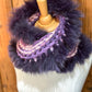 Foulard avec fourrure recyclée