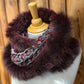 Foulard avec fourrure recyclée