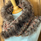 Foulard avec fourrure recyclée