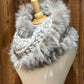 Foulard avec fourrure recyclée Renard