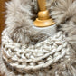 Foulard avec fourrure recyclée Renard
