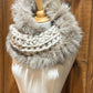 Foulard avec fourrure recyclée Renard