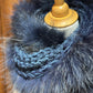 Foulard avec fourrure recyclée