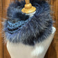 Foulard avec fourrure recyclée