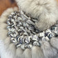 Foulard avec fourrure recyclée - Renard