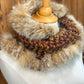 Foulard avec fourrure recyclée