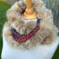 Foulard avec fourrure recyclée