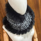 Scarf with recycled fur