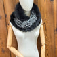 Scarf with recycled fur