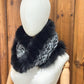 Scarf with recycled fur