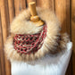 Foulard avec fourrure recyclée