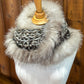 Foulard avec fourrure recyclée - Renard