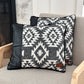 Coussin avec fourrure recyclée - 17x17
