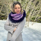 Scarf with recycled fur