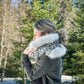 Foulard avec fourrure recyclée Renard