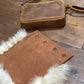 Sac à main avec rabat amovible fourrure - Marron