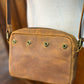 Sac à main avec rabat amovible fourrure - Marron