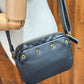 Sac à main avec rabat amovible fourrure - Noir