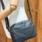 Sac à main avec rabat amovible fourrure - Noir