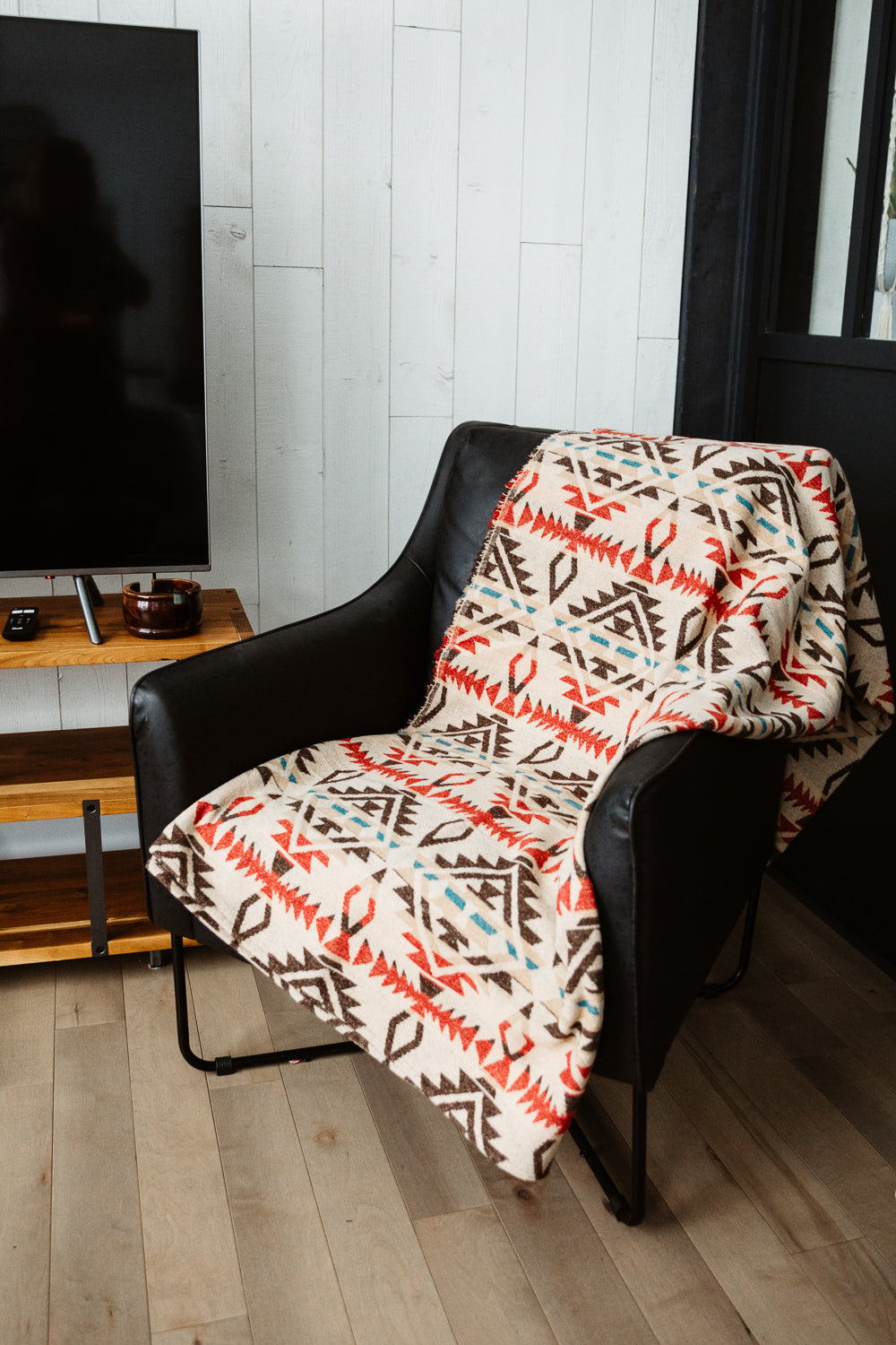 Blanket - Aztec boho wool throw