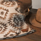 Couverture - Jeté en laine à motif boho aztèque réversible