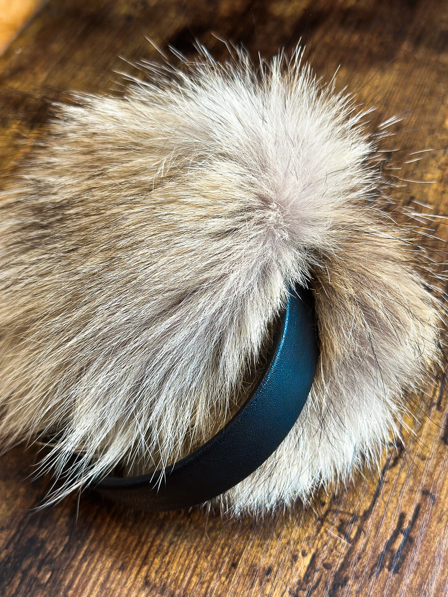 Unisex ear muffs - Accessories in recycled fur and leather - one size fits all